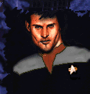 Then-Fleet Captain Brian Aldur in 2375