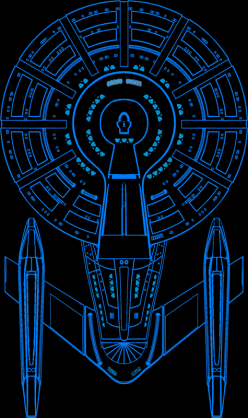 Katana class frigate, top view